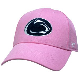 pink twill youth hat with Penn State Athletic Logo